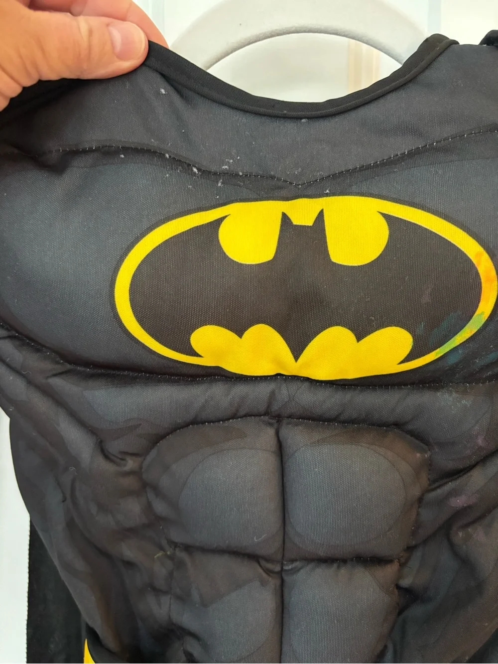 🎃Rubie's Black and Yellow Padded Batman Costume with Cape And Mask🎃